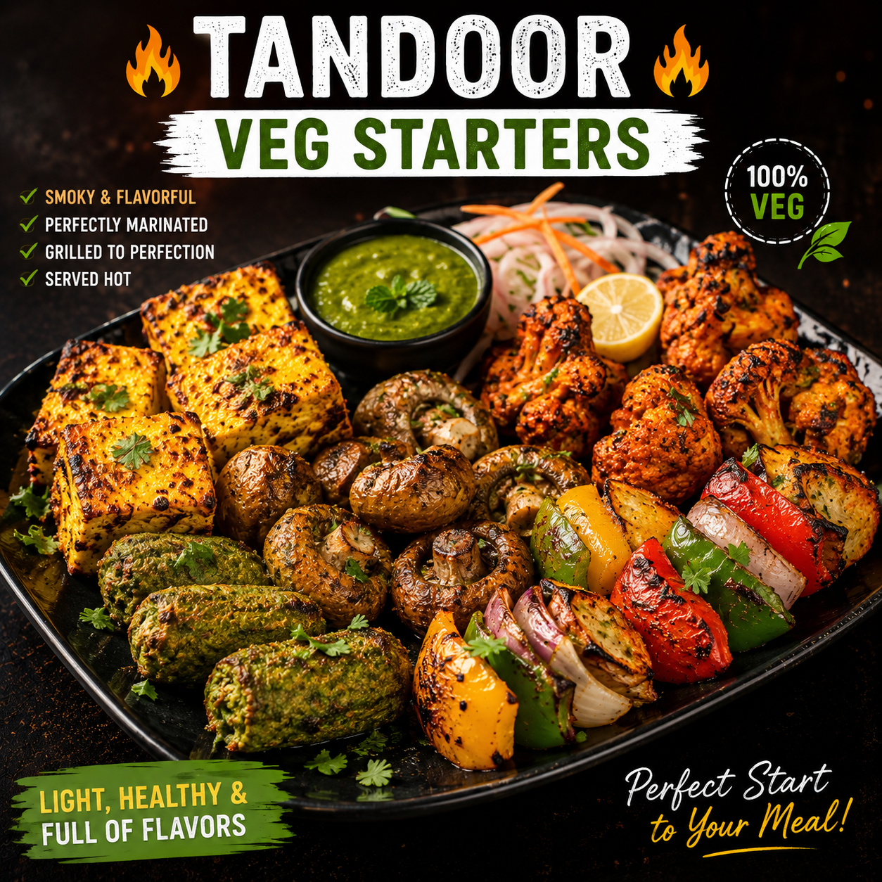 STARTERS TANDOOR (VEG)